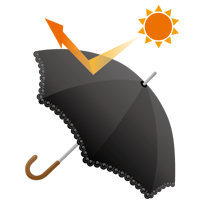 紫外線対策のための日傘